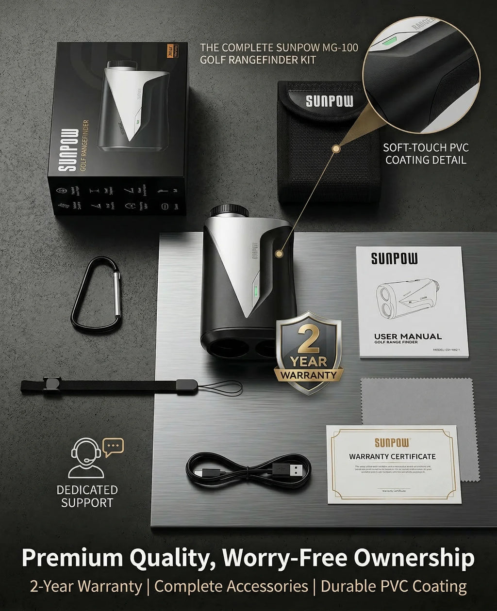 Golf Rangefinder with Slope -1000