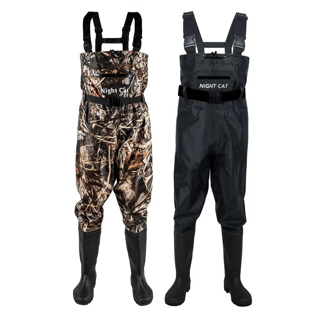Unisex Waterproof Nylon PVC Waders