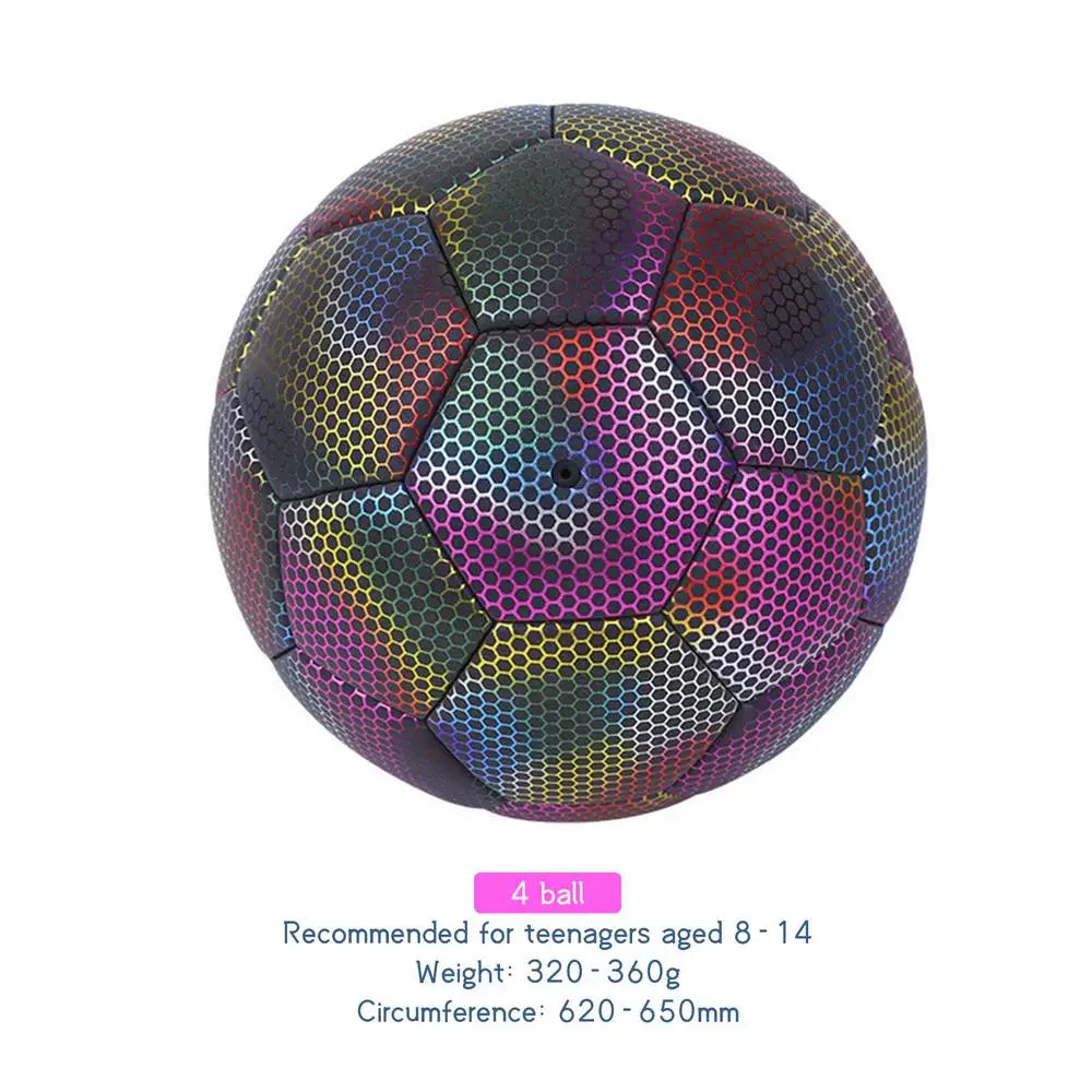 Reflective  Night Glowing Soccer Ball