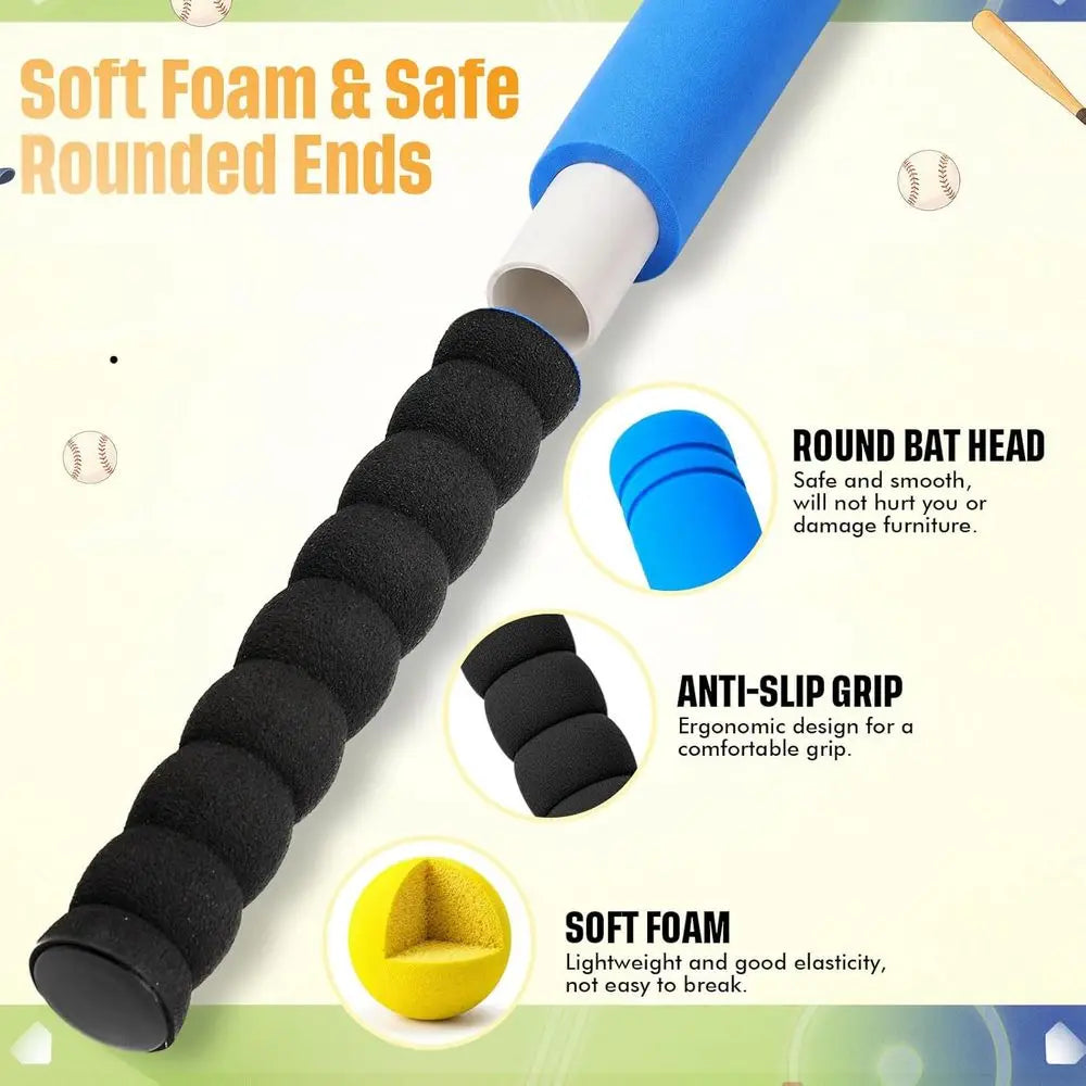 8 pcs 16.5 Baseball Bat Set with Soft Balls