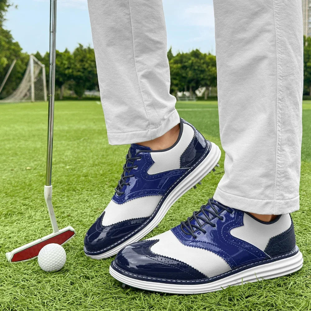 Spiked Men Golf Shoes Waterproo