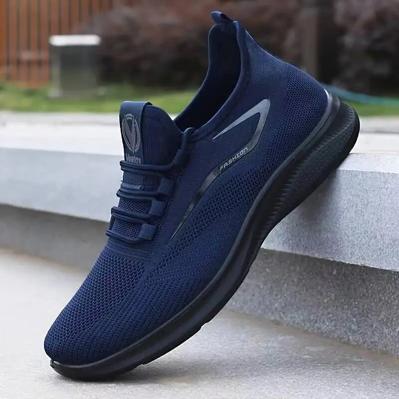 Breathable Lightweight Men's Knit Sneakers