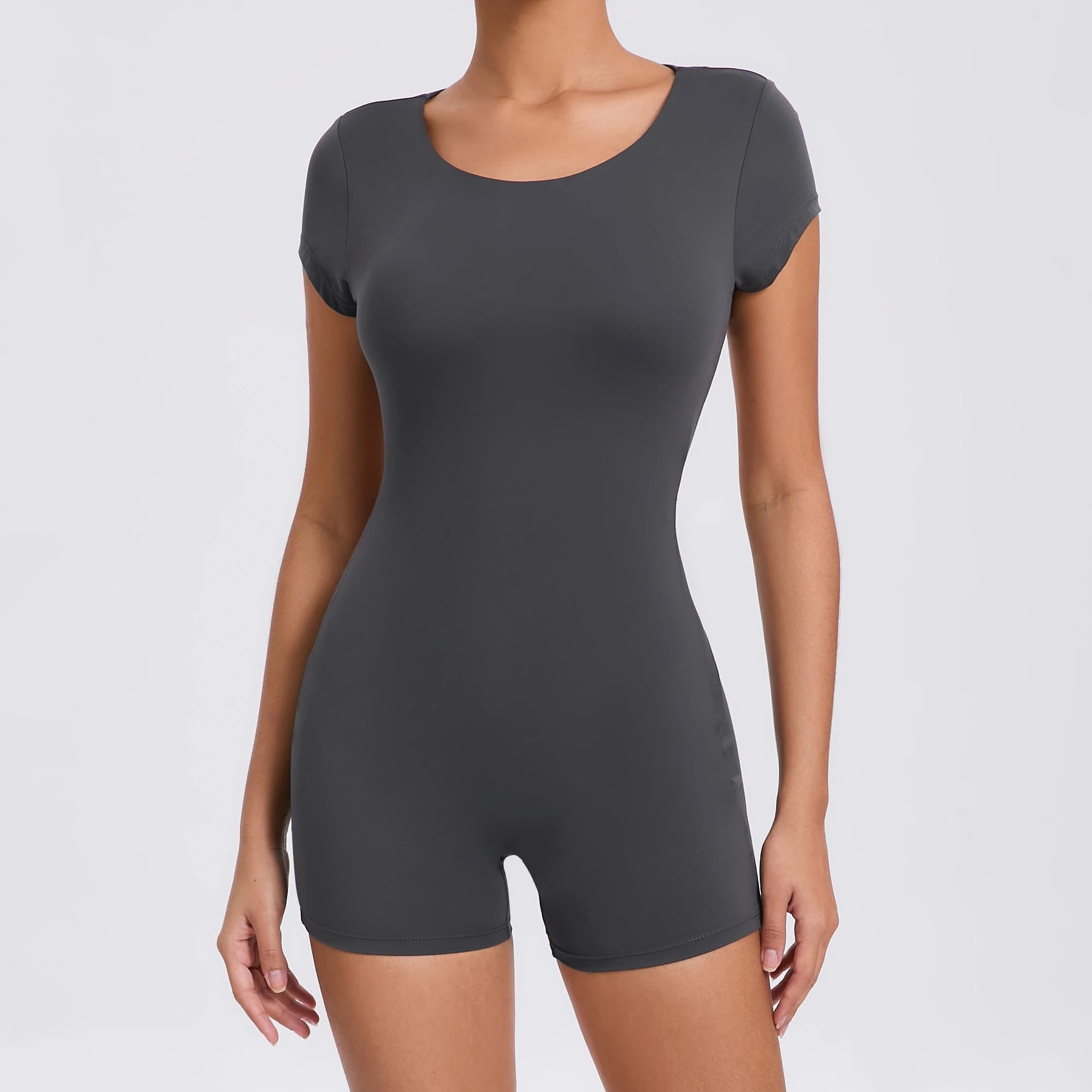 Women's One-piece Yoga Jumpsuit Short Sleeve