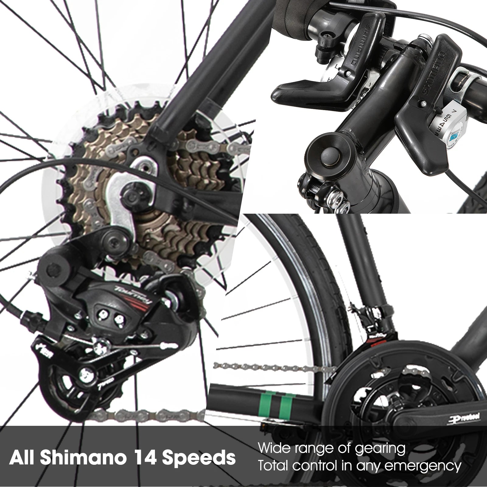 Aluminum Road Bike 14 Speeds