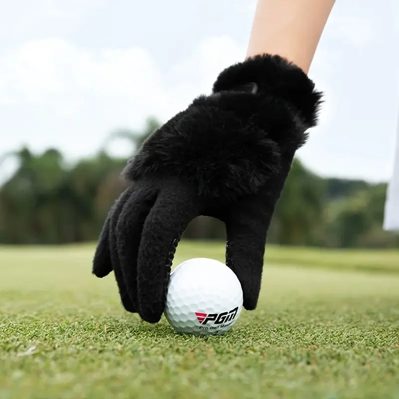 Golf Gloves Plush Thickened Imitation Rabbit Fur