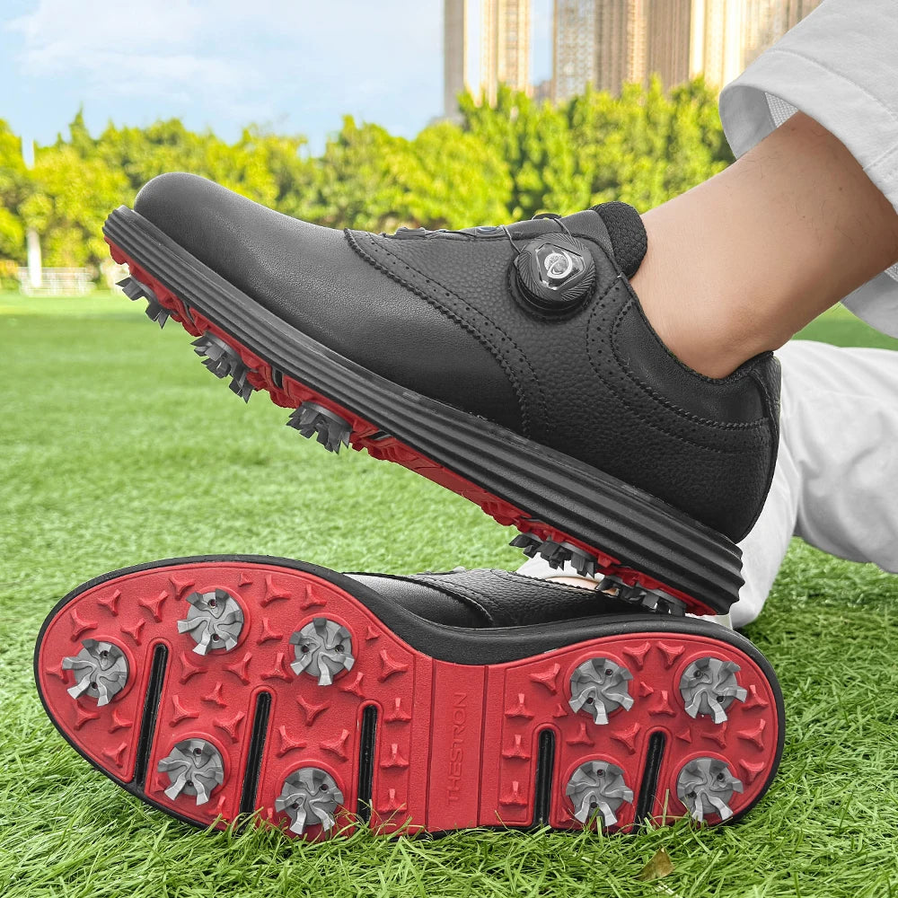 Spiked Men Golf Shoes Waterproof