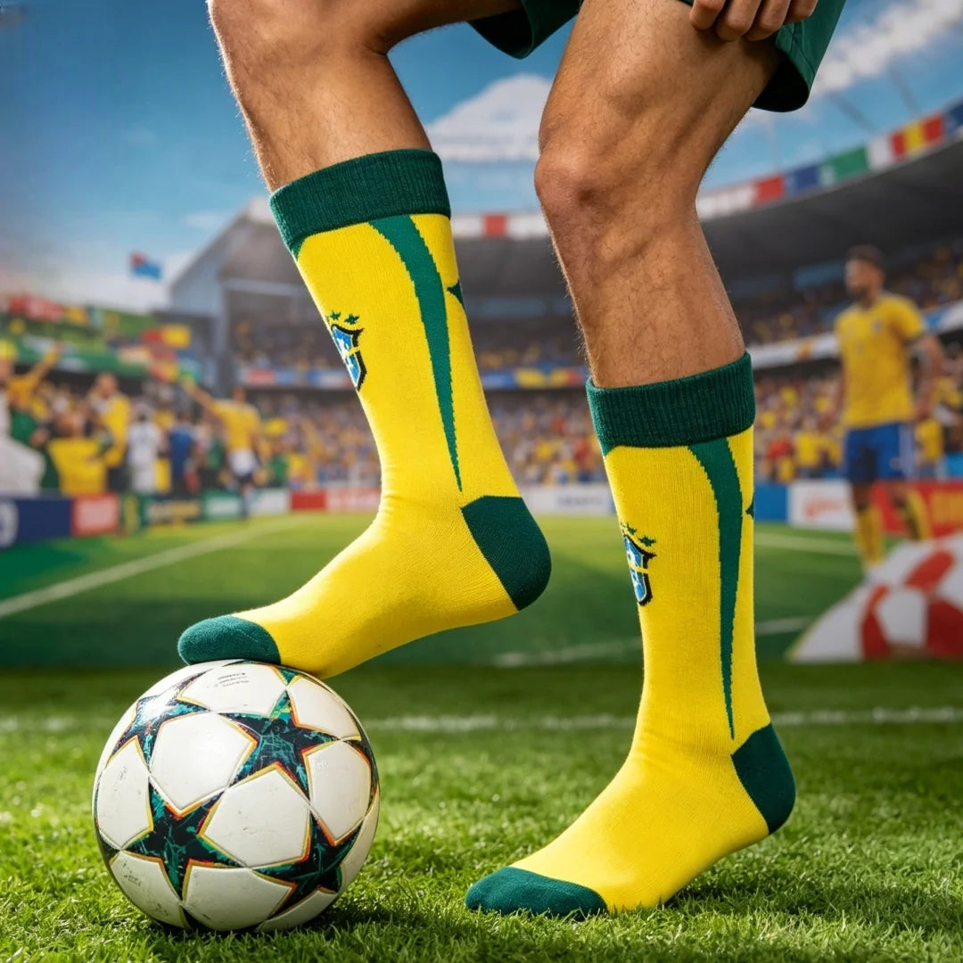 Unisex Brazil Soccer Fans Socks