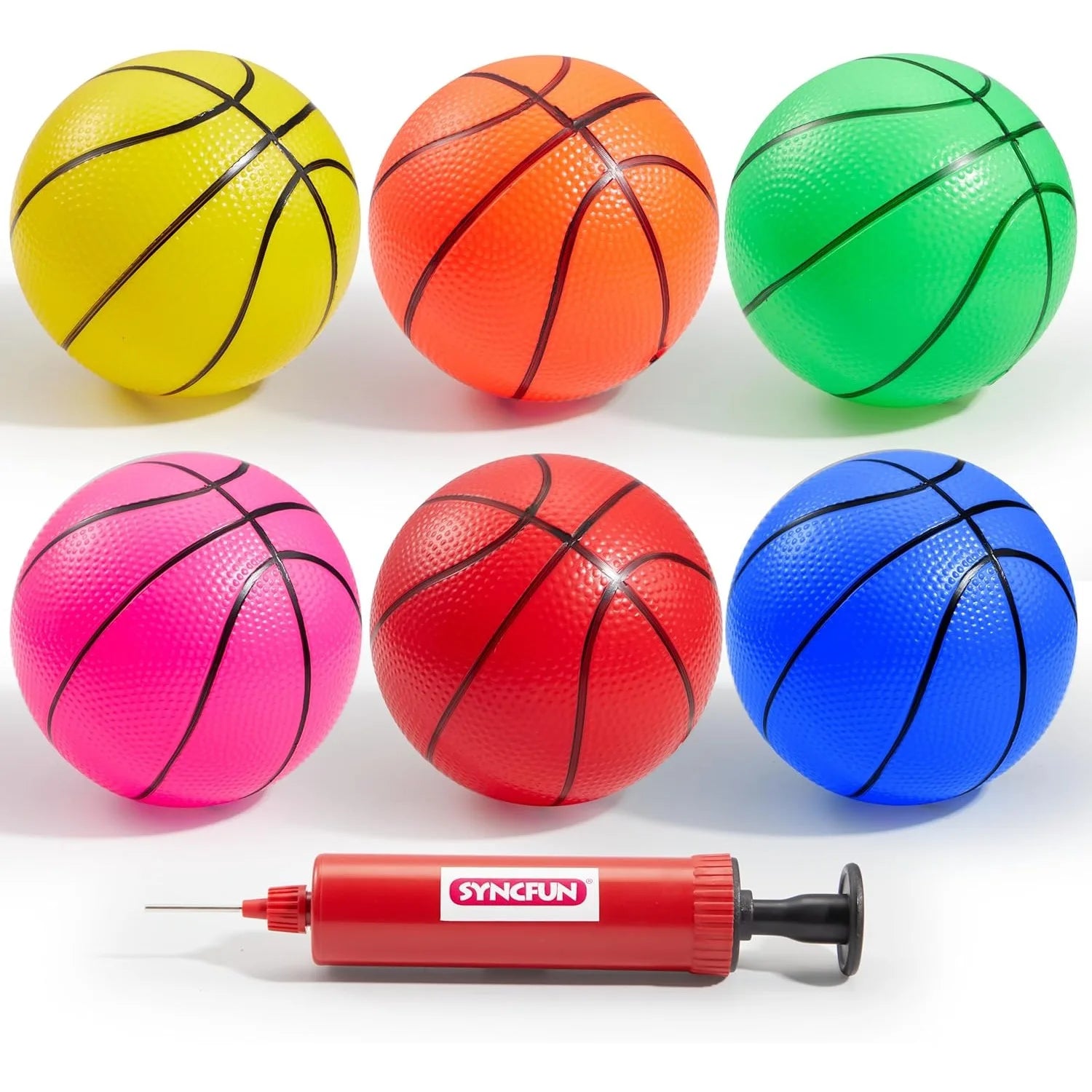 6 PCS Mini Basketballs 5 inches