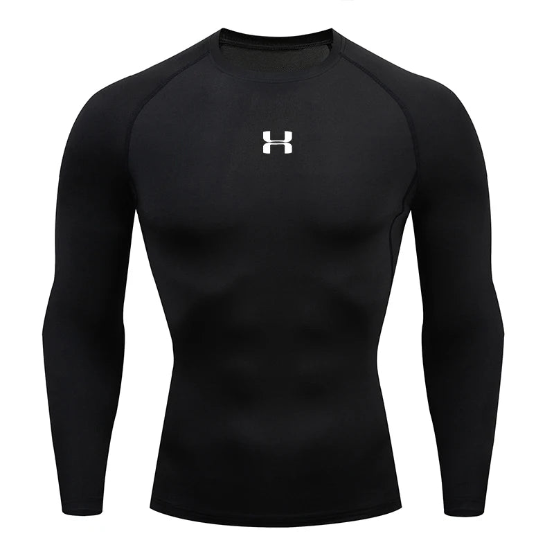 Men  Compression T-shirt Long Sleeves