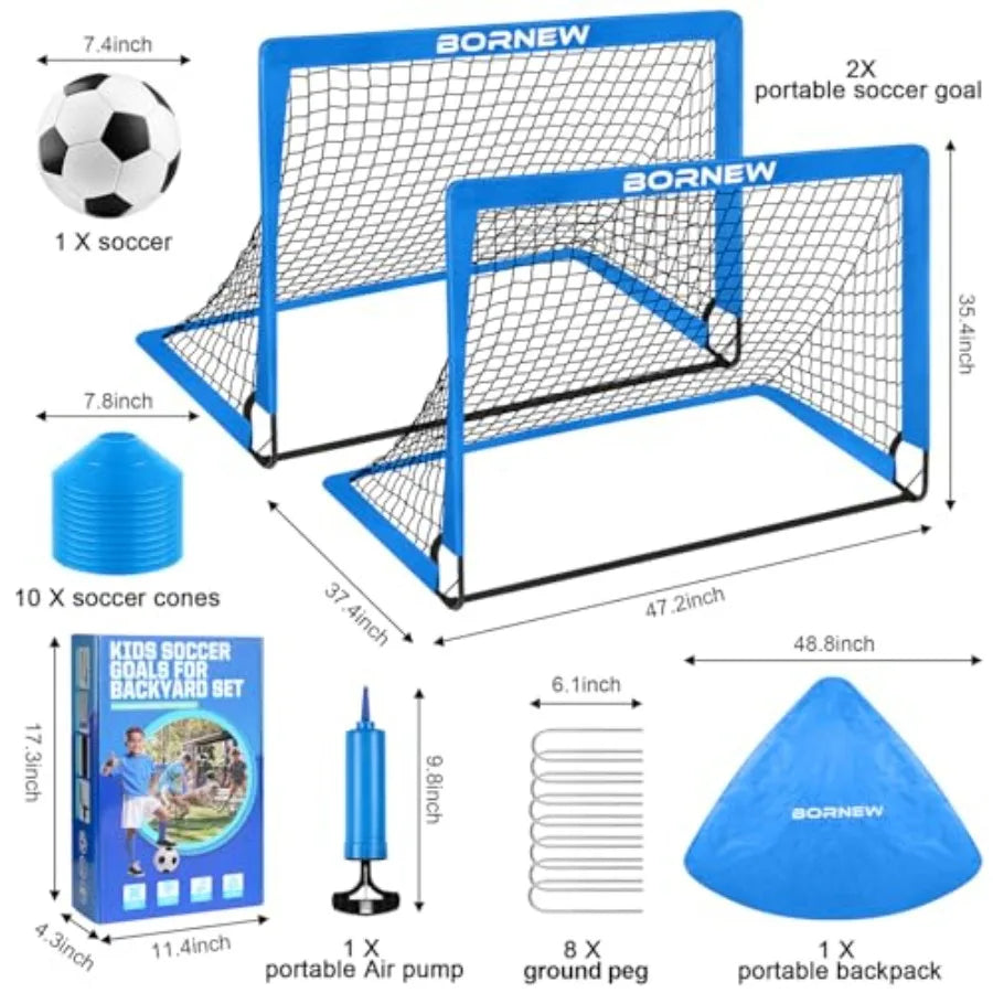Set of 2  6X4/ ft Toddler Soccer Nets