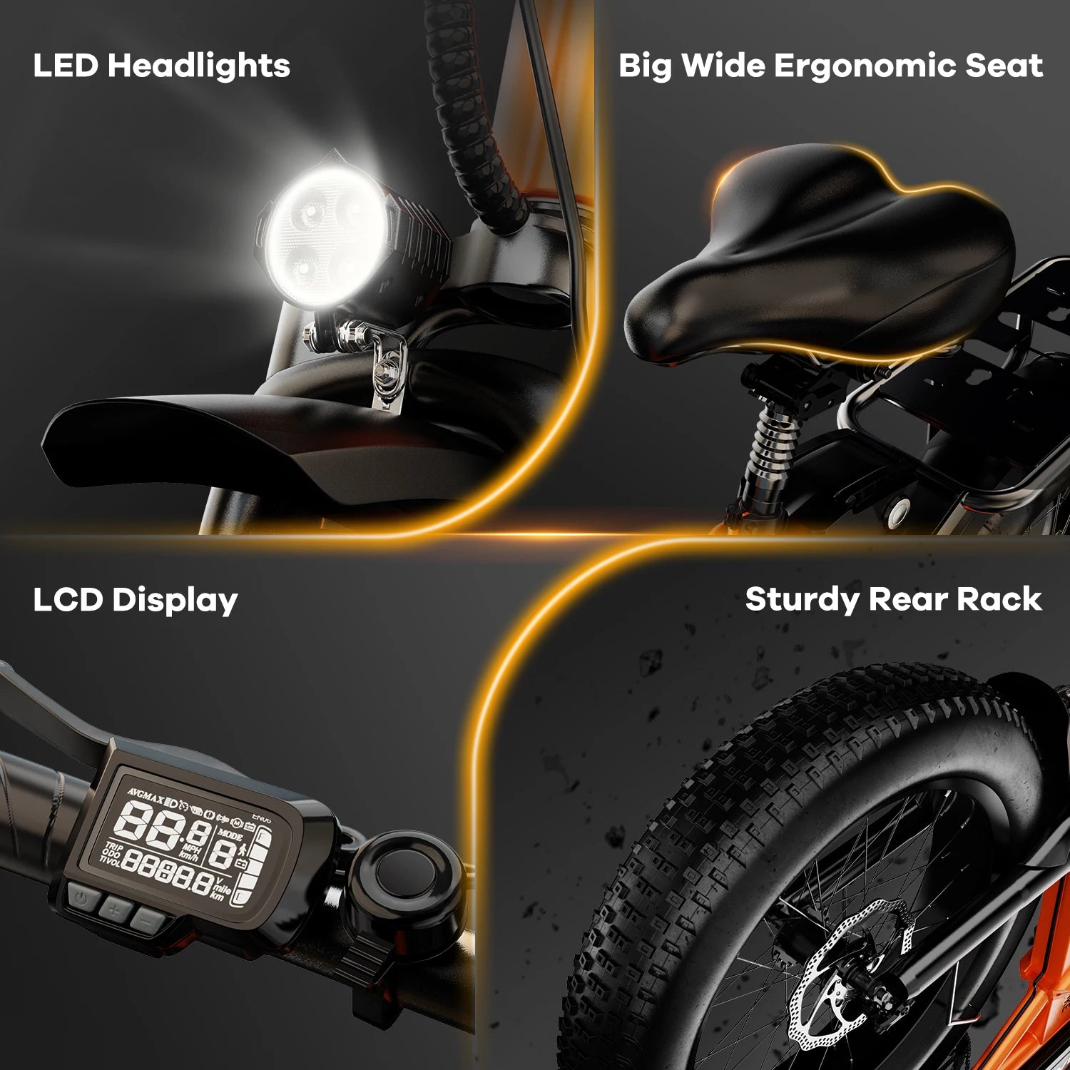 1000W Peak High-speed BrushlessElectric Bike