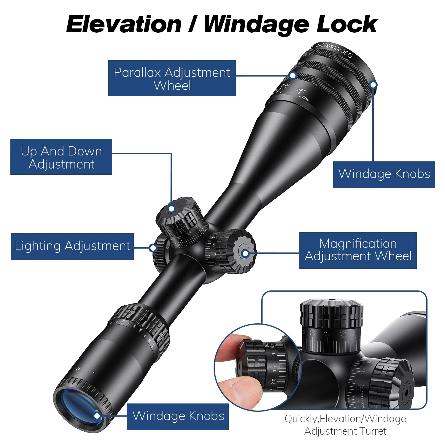 Tactical 4-16x44 AOE Scope Hunting