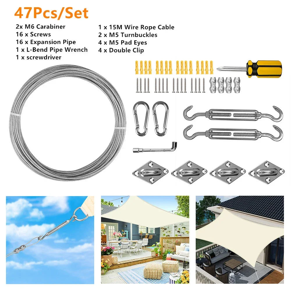 Rectangle Sun Shade Sail Canopy Awning