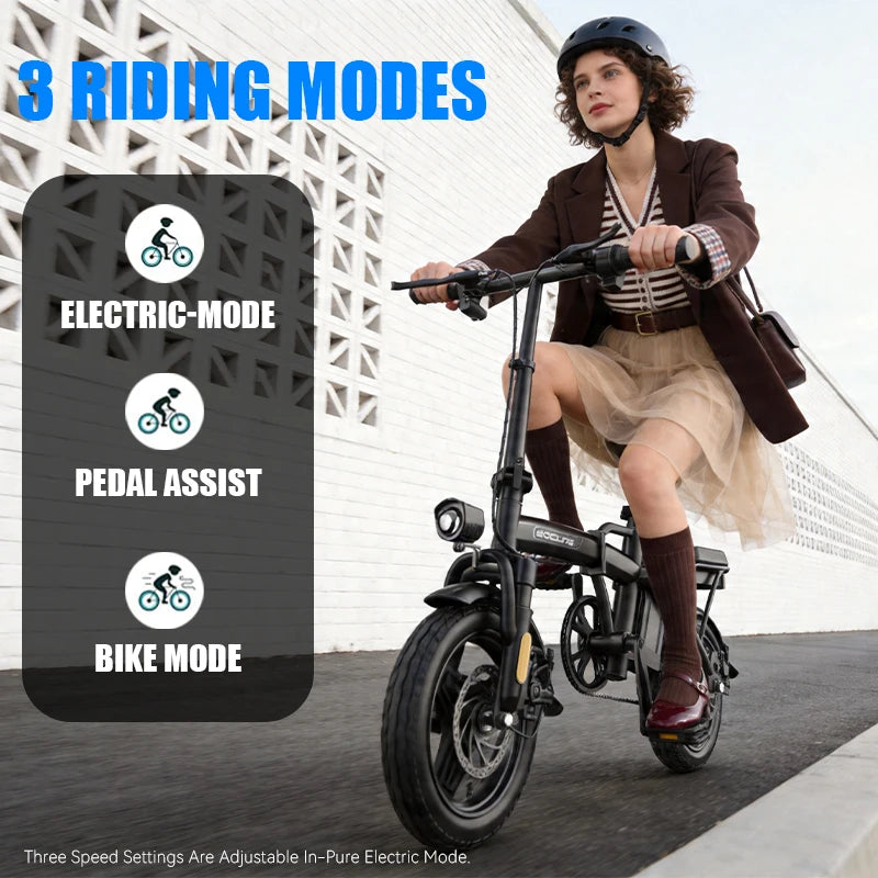 14'' Foldable Commuter Ebike 500W Motor