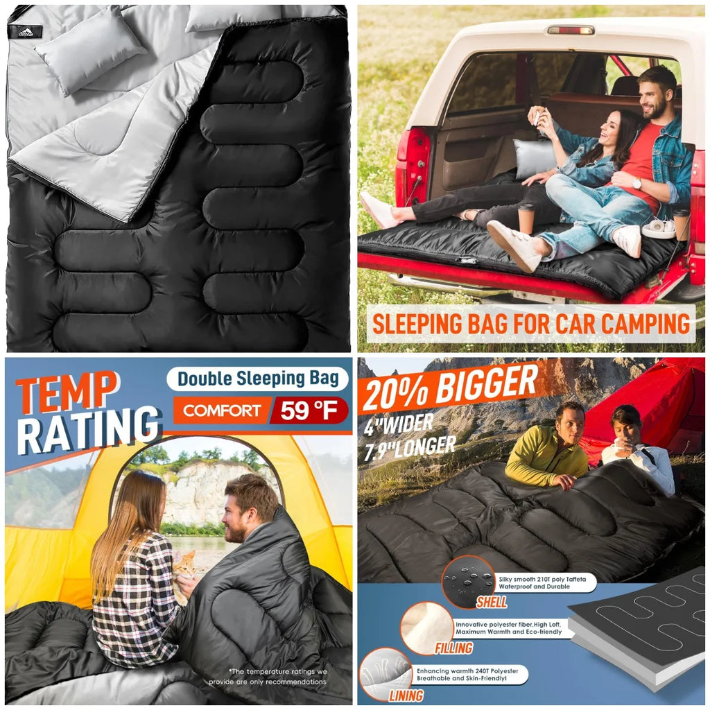 Double Sleeping Bag for Adults