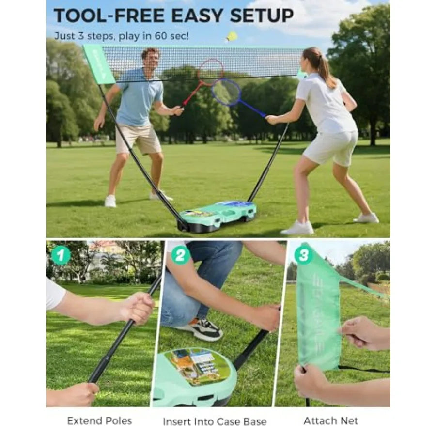 Portable Badminton Net Set