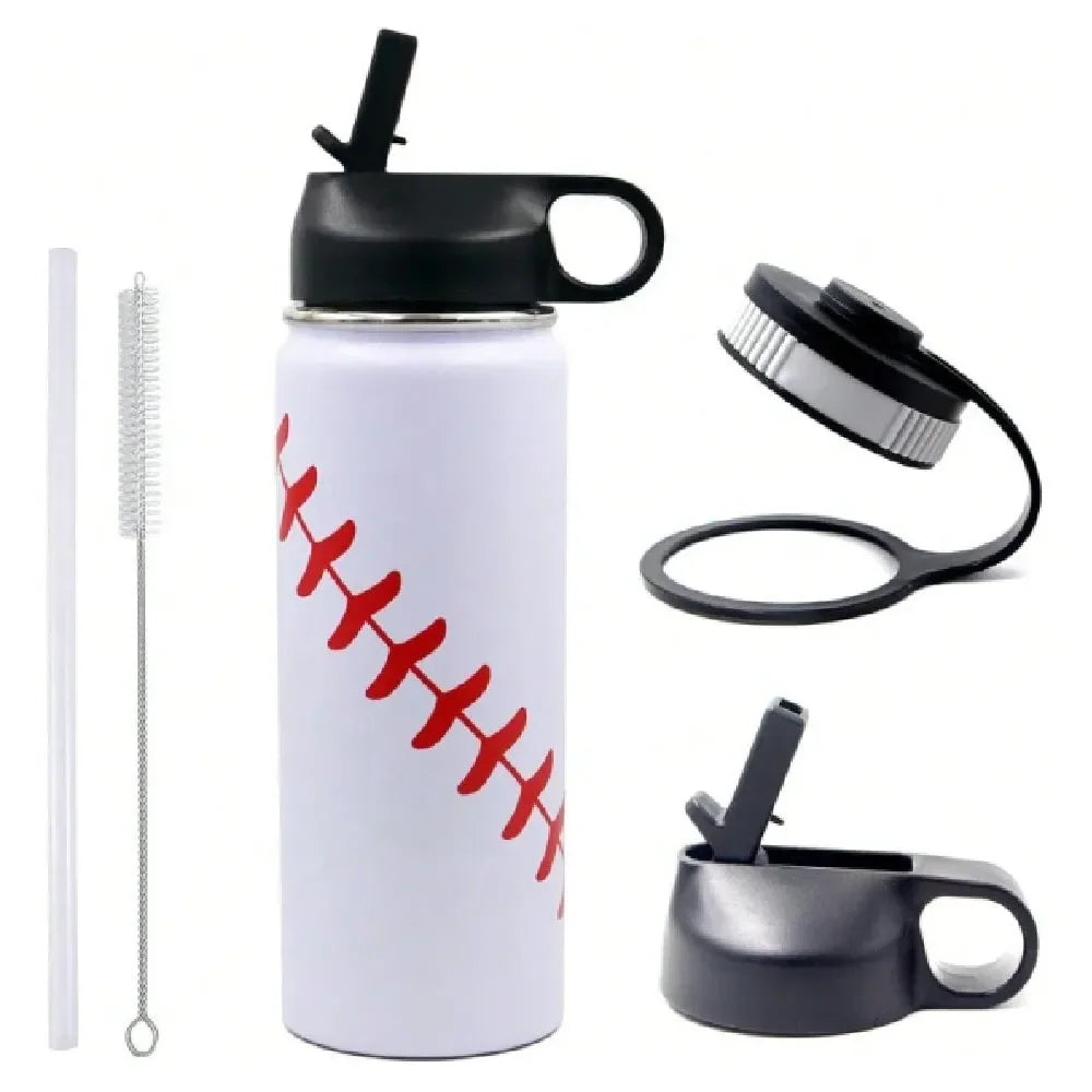 Stainless Steel Leak Proof Baseball Water Bottle
