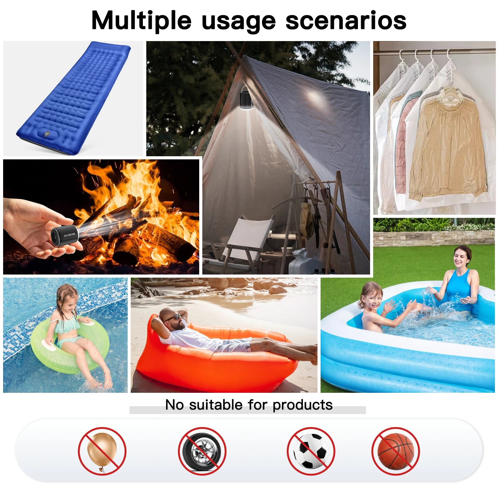 Portable Air Pump for Inflatables