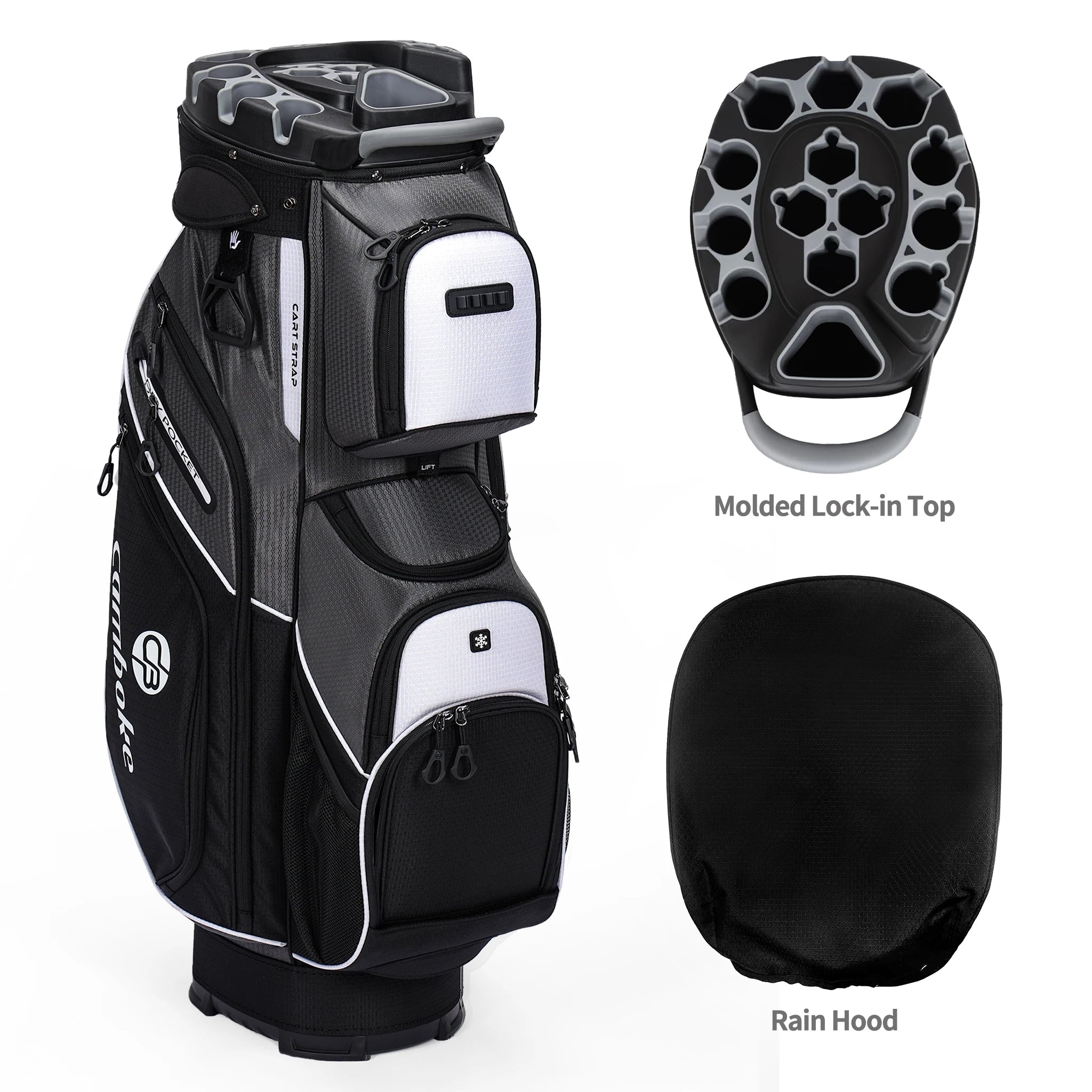 14 Way Full Length Dividers Golf Cart Bag
