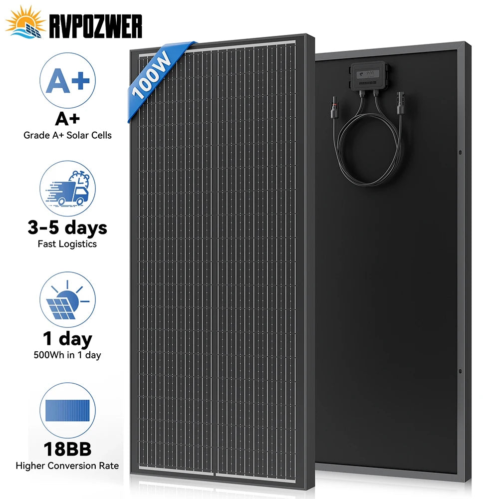 100W Solar Panels 18BB N-Type