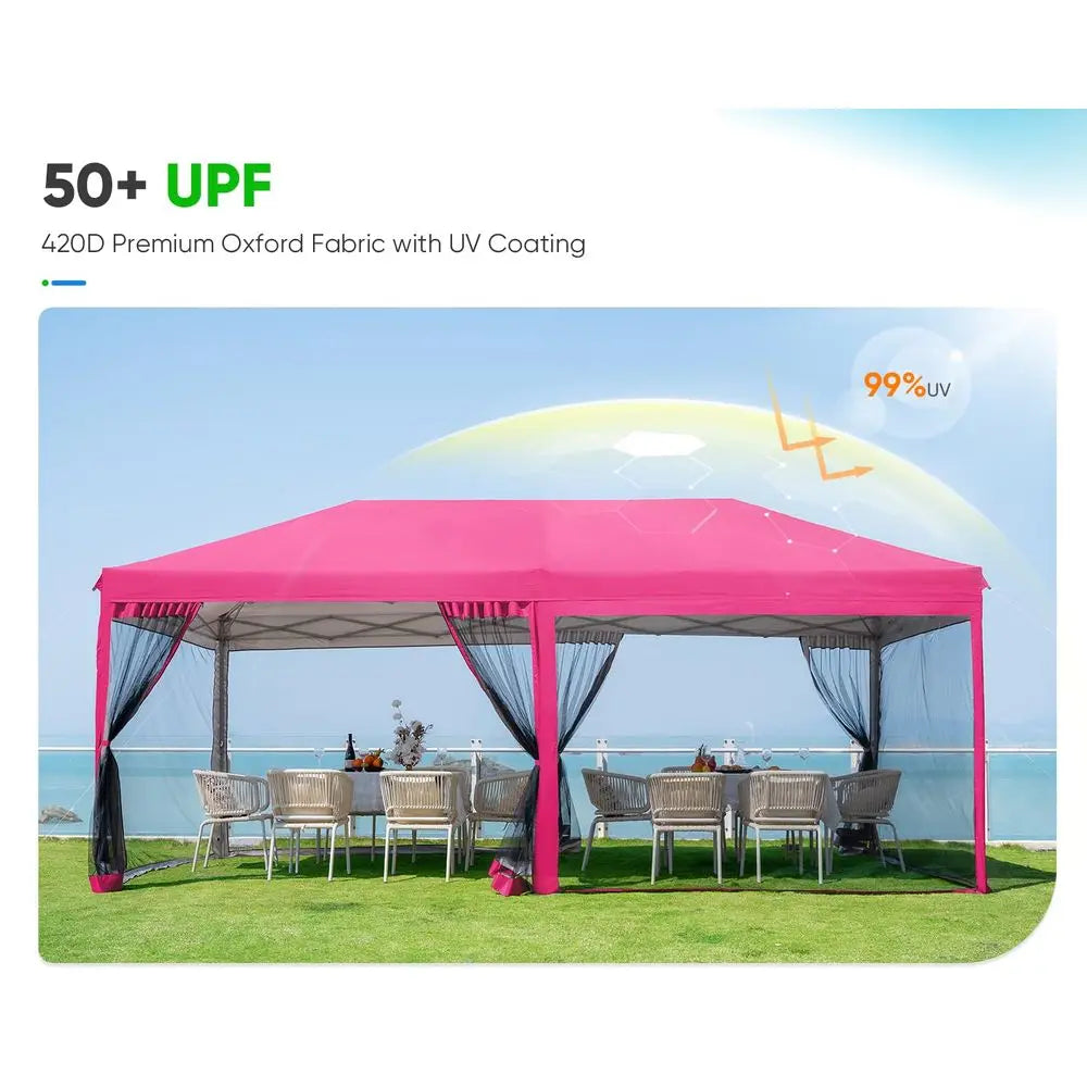 10x20 Pop up Screened Canopy Tent