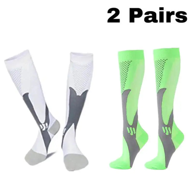 Pairs Men Compression Socks Football Soccer