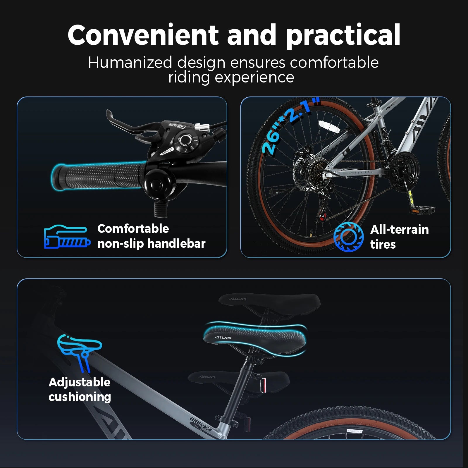 26 Inch 21 Speed Mountain Bike