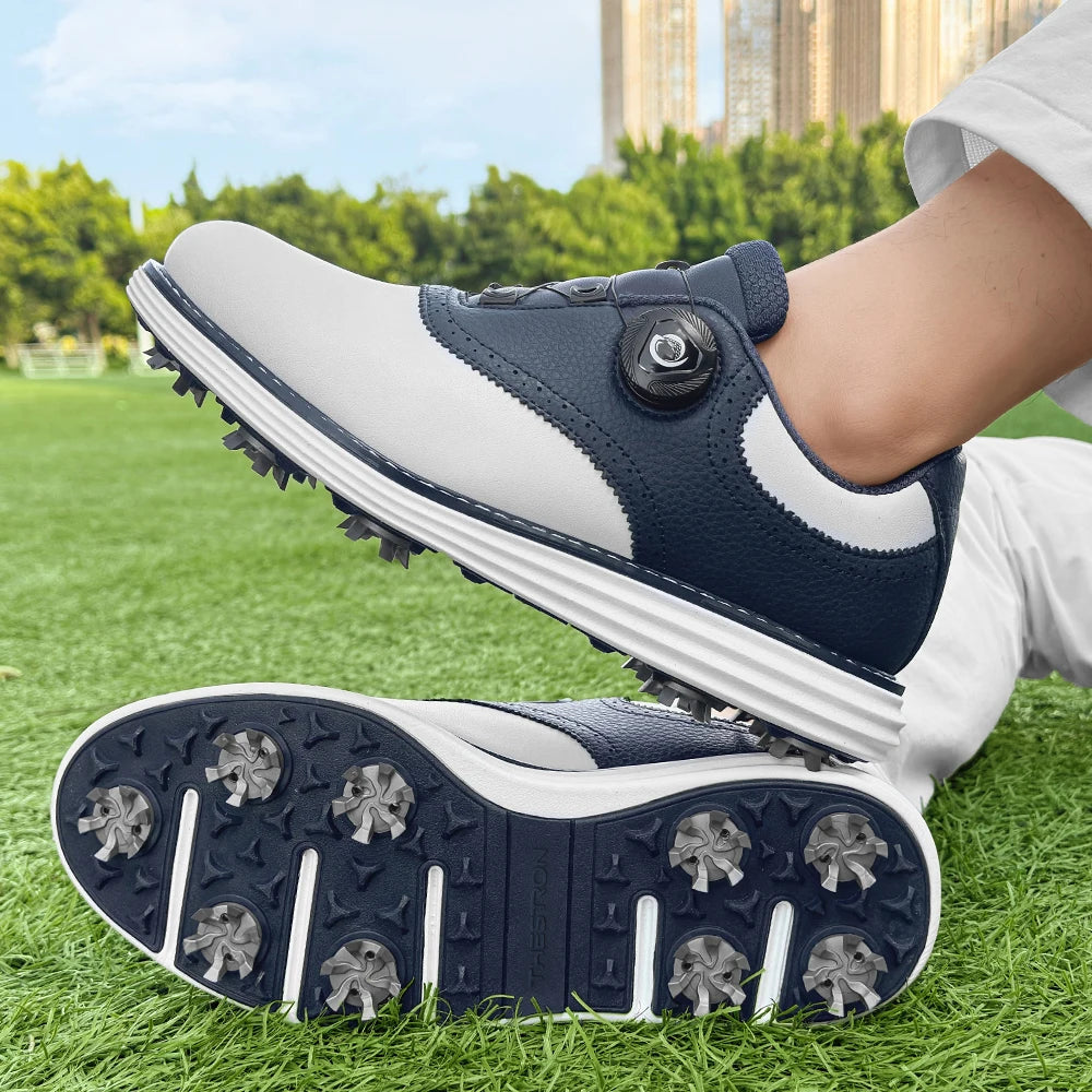 Spiked Men Golf Shoes Waterproof