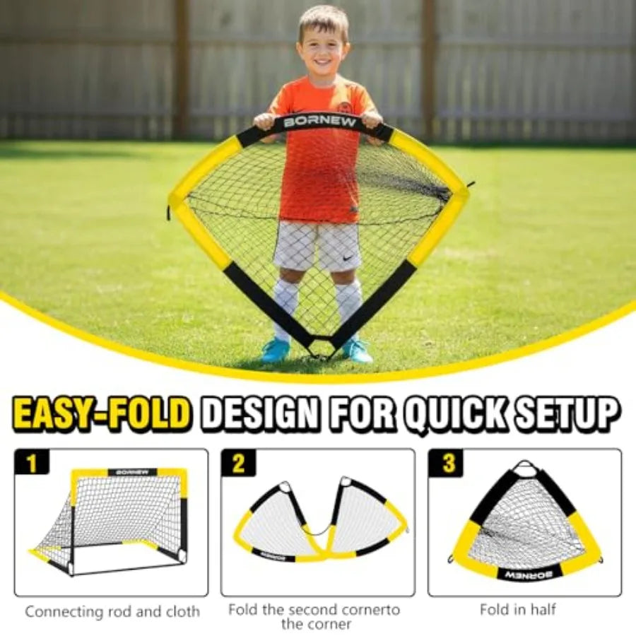 Kid Soccer Goal and Soccer Ball Targets Set